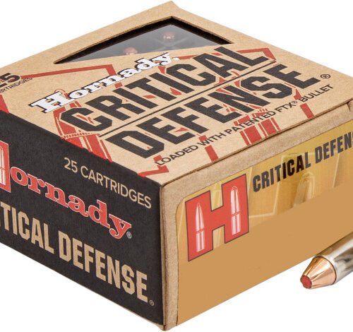 Hornady 25 ACP Ammunition Critical Defense FTX 90014 35 Grain Flex Tip Expanding 25 rounds