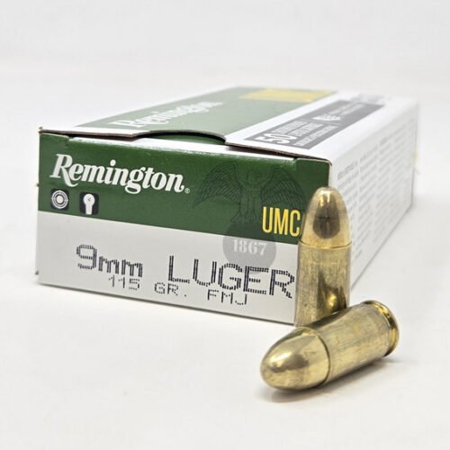 Remington 9mm L9MM3 115 gr FMJ RN 50 rounds